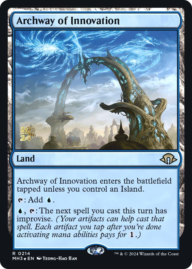Archway of Innovation (PMH3-214S) - Modern Horizons 3 Promos Foil - Premium MTG Single from Wizards of the Coast - Just $1.38! Shop now at Game Crave Tournament Store