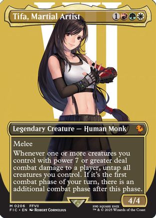Tifa, Martial Artist (Borderless) (FIC-206) - Commander: FINAL FANTASY - Premium MTG Single from Wizards of the Coast - Just $17.40! Shop now at Game Crave Tournament Store