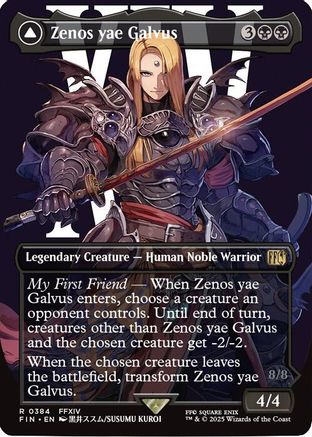 Zenos Yae Galvus (Borderless) (FIN-384) - FINAL FANTASY - Premium MTG Single from Wizards of the Coast - Just $1.25! Shop now at Game Crave Tournament Store