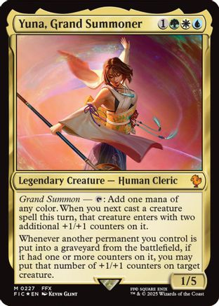 Yuna, Grand Summoner (FIC-227) - Commander: FINAL FANTASY Foil - Premium MTG Single from Wizards of the Coast - Just $1.23! Shop now at Game Crave Tournament Store