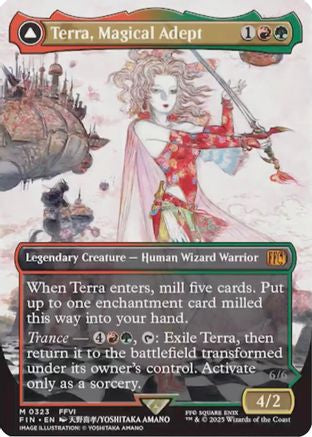 Terra, Magical Adept (Borderless) (FIN-323) - FINAL FANTASY - Premium MTG Single from Wizards of the Coast - Just $14.31! Shop now at Game Crave Tournament Store