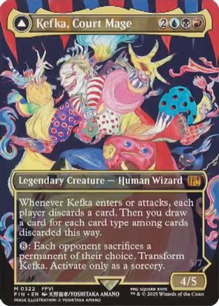 Kefka, Court Mage (Borderless) (FIN-322) - FINAL FANTASY - Premium MTG Single from Wizards of the Coast - Just $11.04! Shop now at Game Crave Tournament Store