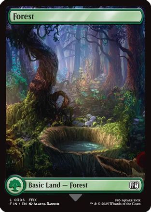Forest (0306) (FIN-306) - FINAL FANTASY Foil - Premium MTG Single from Wizards of the Coast - Just $0.10! Shop now at Game Crave Tournament Store
