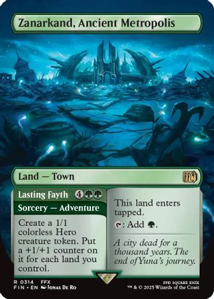 Zanarkand, Ancient Metropolis (Borderless) (FIN-314) - FINAL FANTASY - Premium MTG Single from Wizards of the Coast - Just $0.49! Shop now at Game Crave Tournament Store