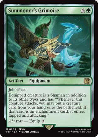Summoner's Grimoire (FIN-205) - FINAL FANTASY Foil - Premium MTG Single from Wizards of the Coast - Just $0.24! Shop now at Game Crave Tournament Store