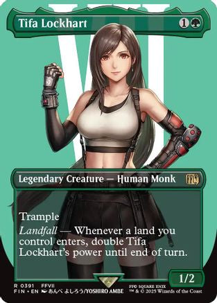 Tifa Lockhart (Borderless) (FIN-391) - FINAL FANTASY Foil - Premium MTG Single from Wizards of the Coast - Just $9.59! Shop now at Game Crave Tournament Store