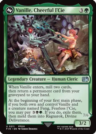 Vanille, Cheerful l'Cie (FIN-211) - FINAL FANTASY - Premium MTG Single from Wizards of the Coast - Just $0.08! Shop now at Game Crave Tournament Store