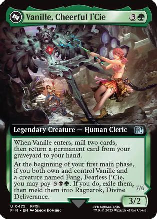Vanille, Cheerful l'Cie (Extended Art) (FIN-475) - FINAL FANTASY - Premium MTG Single from Wizards of the Coast - Just $0.19! Shop now at Game Crave Tournament Store