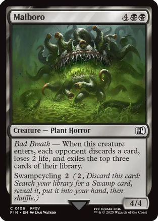 Malboro (FIN-106) - FINAL FANTASY - Premium MTG Single from Wizards of the Coast - Just $0.09! Shop now at Game Crave Tournament Store