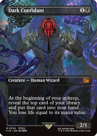 Dark Confidant (Borderless) (FIN-334) - FINAL FANTASY Foil - Premium MTG Single from Wizards of the Coast - Just $3.69! Shop now at Game Crave Tournament Store