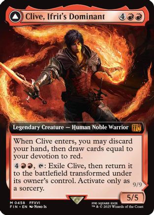 Clive, Ifrit's Dominant (Extended Art) (FIN-458) - FINAL FANTASY - Premium MTG Single from Wizards of the Coast - Just $2.62! Shop now at Game Crave Tournament Store