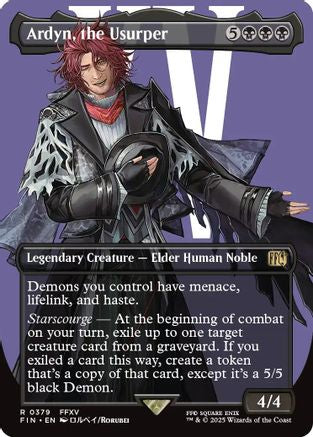 Ardyn, the Usurper (Borderless) (0379) (FIN-379) - FINAL FANTASY Foil - Premium MTG Single from Wizards of the Coast - Just $0.50! Shop now at Game Crave Tournament Store