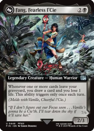 Fang, Fearless l'Cie (Extended Art) (FIN-446) - FINAL FANTASY - Premium MTG Single from Wizards of the Coast - Just $0.20! Shop now at Game Crave Tournament Store