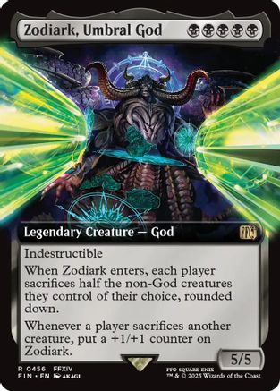 Zodiark, Umbral God (Extended Art) (FIN-456) - FINAL FANTASY Foil - Premium MTG Single from Wizards of the Coast - Just $2.32! Shop now at Game Crave Tournament Store