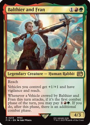 Balthier and Fran (FIN-213) - FINAL FANTASY - Premium MTG Single from Wizards of the Coast - Just $0.08! Shop now at Game Crave Tournament Store