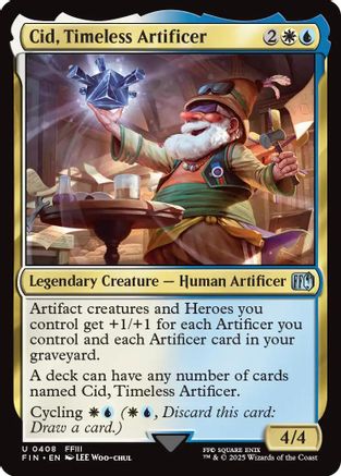 Cid, Timeless Artificer (0408) (FIN-408) - FINAL FANTASY Foil - Premium MTG Single from Wizards of the Coast - Just $4.04! Shop now at Game Crave Tournament Store