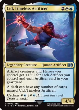 Cid, Timeless Artificer (0409) (FIN-409) - FINAL FANTASY - Premium MTG Single from Wizards of the Coast - Just $1.15! Shop now at Game Crave Tournament Store