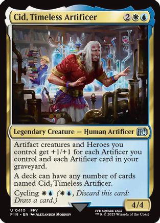 Cid, Timeless Artificer (0410) (FIN-410) - FINAL FANTASY - Premium MTG Single from Wizards of the Coast - Just $0.87! Shop now at Game Crave Tournament Store