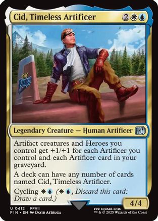 Cid, Timeless Artificer (0412) (FIN-412) - FINAL FANTASY - Premium MTG Single from Wizards of the Coast - Just $1.59! Shop now at Game Crave Tournament Store