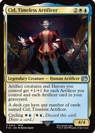 Cid, Timeless Artificer (0414) (FIN-414) - FINAL FANTASY Foil - Premium MTG Single from Wizards of the Coast - Just $3.05! Shop now at Game Crave Tournament Store