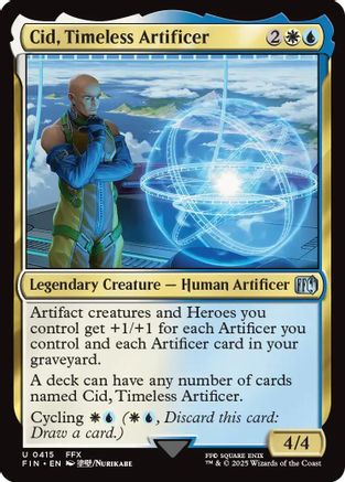 Cid, Timeless Artificer (0415) (FIN-415) - FINAL FANTASY Foil - Premium MTG Single from Wizards of the Coast - Just $6.10! Shop now at Game Crave Tournament Store