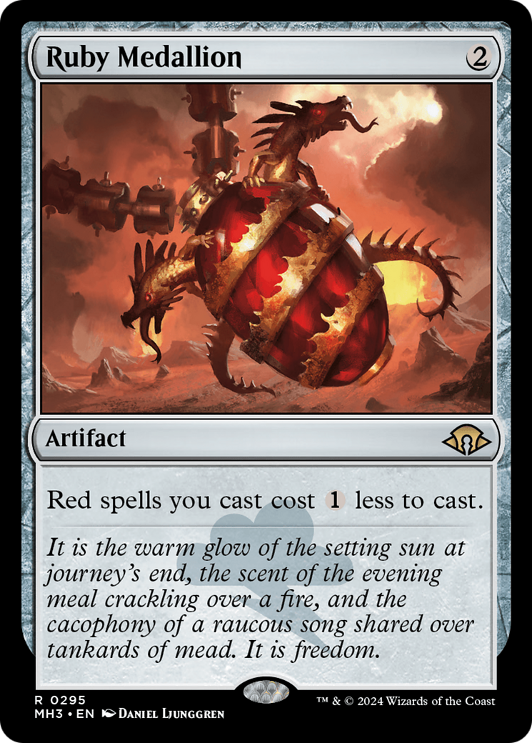 Ruby Medallion (MH3-295) - Modern Horizons 3 Foil - Premium MTG Single from Wizards of the Coast - Just $5.70! Shop now at Game Crave Tournament Store