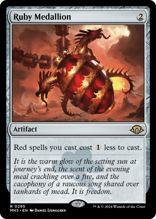 Ruby Medallion (MH3-295) - Modern Horizons 3 Foil - Premium MTG Single from Wizards of the Coast - Just $5.57! Shop now at Game Crave Tournament Store