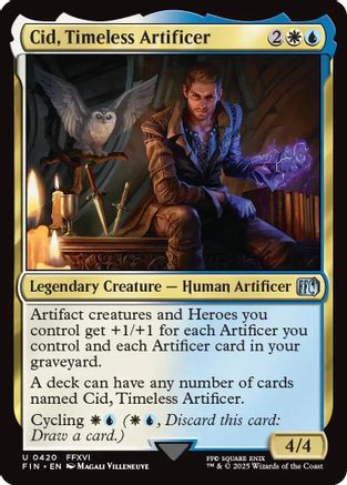 Cid, Timeless Artificer (0420) (FIN-420) - FINAL FANTASY Foil - Premium MTG Single from Wizards of the Coast - Just $5.90! Shop now at Game Crave Tournament Store