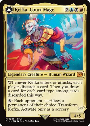 Kefka, Court Mage (FIN-231) - FINAL FANTASY Foil - Premium MTG Single from Wizards of the Coast - Just $2.17! Shop now at Game Crave Tournament Store