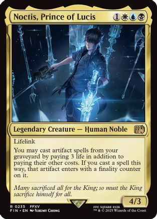 Noctis, Prince of Lucis (FIN-235) - FINAL FANTASY Foil - Premium MTG Single from Wizards of the Coast - Just $0.55! Shop now at Game Crave Tournament Store
