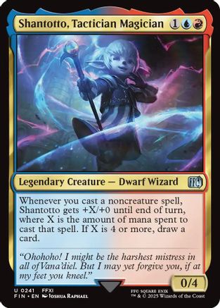 Shantotto, Tactician Magician (FIN-241) - FINAL FANTASY Foil - Premium MTG Single from Wizards of the Coast - Just $0.09! Shop now at Game Crave Tournament Store