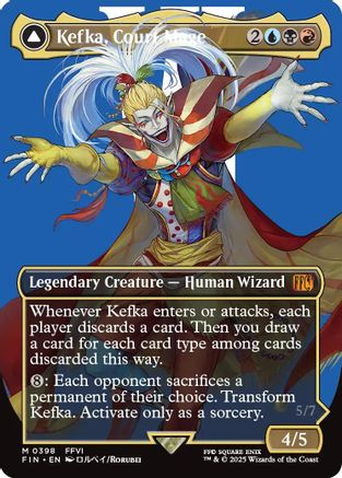 Kefka, Court Mage (Borderless) (0398) (FIN-398) - FINAL FANTASY Foil - Premium MTG Single from Wizards of the Coast - Just $5.31! Shop now at Game Crave Tournament Store