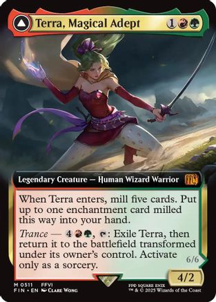 Terra, Magical Adept (Extended Art) (FIN-511) - FINAL FANTASY - Premium MTG Single from Wizards of the Coast - Just $4.31! Shop now at Game Crave Tournament Store