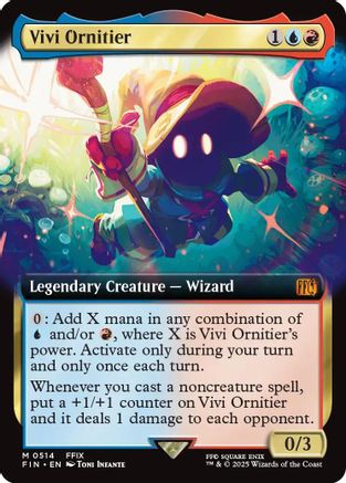 Vivi Ornitier (Extended Art) (FIN-514) - FINAL FANTASY - Premium MTG Single from Wizards of the Coast - Just $20.41! Shop now at Game Crave Tournament Store