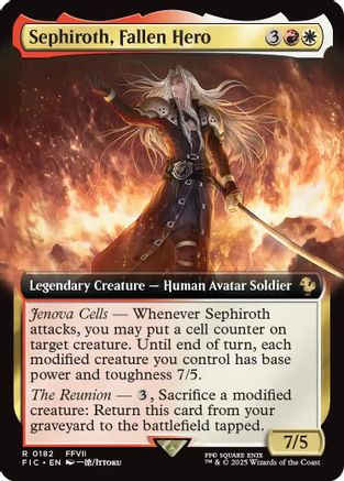 Sephiroth, Fallen Hero (Extended Art) (FIC-182) - Commander: FINAL FANTASY - Premium MTG Single from Wizards of the Coast - Just $1.49! Shop now at Game Crave Tournament Store