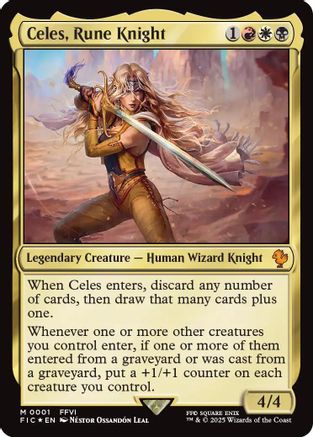 Celes, Rune Knight (FIC-001) - Commander: FINAL FANTASY Foil - Premium MTG Single from Wizards of the Coast - Just $0.71! Shop now at Game Crave Tournament Store