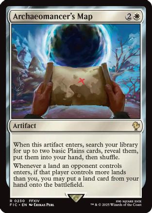 Archaeomancer's Map (FIC-230) - Commander: FINAL FANTASY - Premium MTG Single from Wizards of the Coast - Just $0.67! Shop now at Game Crave Tournament Store