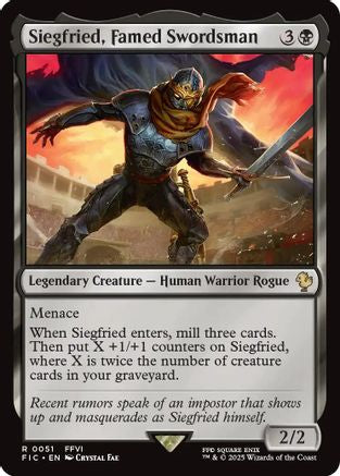 Siegfried, Famed Swordsman (FIC-051) - Commander: FINAL FANTASY - Premium MTG Single from Wizards of the Coast - Just $0.09! Shop now at Game Crave Tournament Store