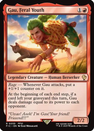 Gau, Feral Youth (FIC-055) - Commander: FINAL FANTASY - Premium MTG Single from Wizards of the Coast - Just $0.12! Shop now at Game Crave Tournament Store