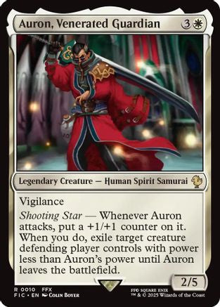 Auron, Venerated Guardian (FIC-010) - Commander: FINAL FANTASY - Premium MTG Single from Wizards of the Coast - Just $0.43! Shop now at Game Crave Tournament Store