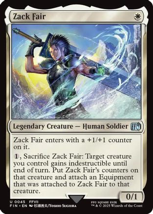 Zack Fair (FIC-045) - Commander: FINAL FANTASY - Premium MTG Single from Wizards of the Coast - Just $0.08! Shop now at Game Crave Tournament Store