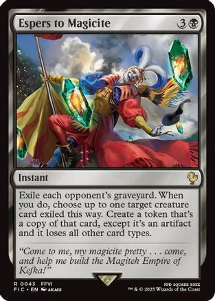 Espers to Magicite (FIC-043) - Commander: FINAL FANTASY - Premium MTG Single from Wizards of the Coast - Just $0.33! Shop now at Game Crave Tournament Store