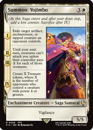 Summon: Yojimbo (FIC-028) - Commander: FINAL FANTASY - Premium MTG Single from Wizards of the Coast - Just $4.51! Shop now at Game Crave Tournament Store