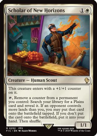 Scholar of New Horizons (FIC-252) - Commander: FINAL FANTASY - Premium MTG Single from Wizards of the Coast - Just $0.11! Shop now at Game Crave Tournament Store