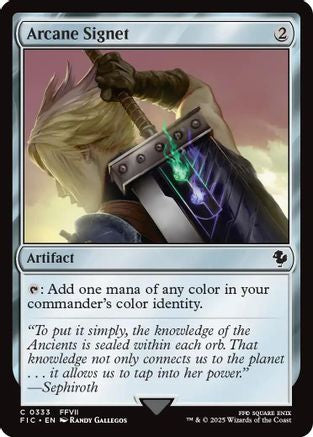Arcane Signet (0333) (FIC-333) - Commander: FINAL FANTASY - Premium MTG Single from Wizards of the Coast - Just $0.35! Shop now at Game Crave Tournament Store