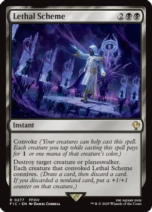 Lethal Scheme (FIC-277) - Commander: FINAL FANTASY - Premium MTG Single from Wizards of the Coast - Just $0.09! Shop now at Game Crave Tournament Store