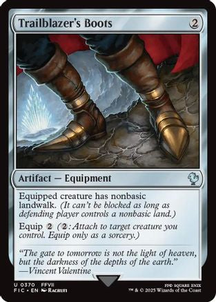 Trailblazer's Boots (FIC-370) - Commander: FINAL FANTASY - Premium MTG Single from Wizards of the Coast - Just $0.20! Shop now at Game Crave Tournament Store