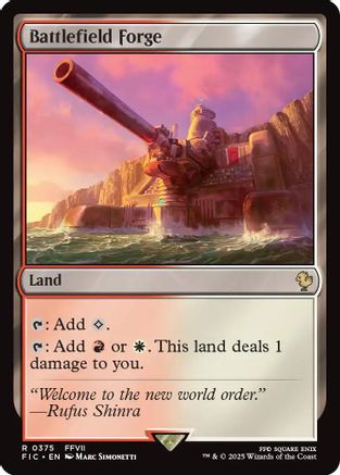 Battlefield Forge (FIC-375) - Commander: FINAL FANTASY - Premium MTG Single from Wizards of the Coast - Just $0.09! Shop now at Game Crave Tournament Store