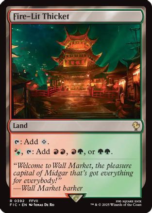 Fire-Lit Thicket (FIC-392) - Commander: FINAL FANTASY - Premium MTG Single from Wizards of the Coast - Just $0.79! Shop now at Game Crave Tournament Store