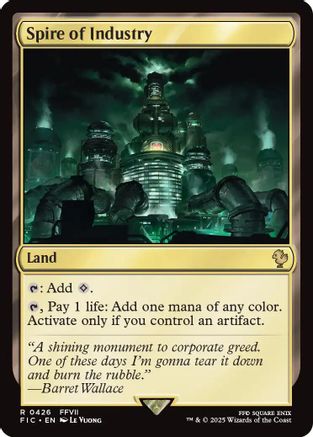 Spire of Industry (FIC-426) - Commander: FINAL FANTASY - Premium MTG Single from Wizards of the Coast - Just $0.09! Shop now at Game Crave Tournament Store